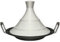 Metmann Professional Tajine en revestimiento antiadherente, plano para tajina, acero inoxidable, apto para todo tipo de fuegos, incluyendo inducción, lavavajillas (38 cm)