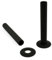 NRG Towel Rail Radiators Pipe and Collars 15mm Black