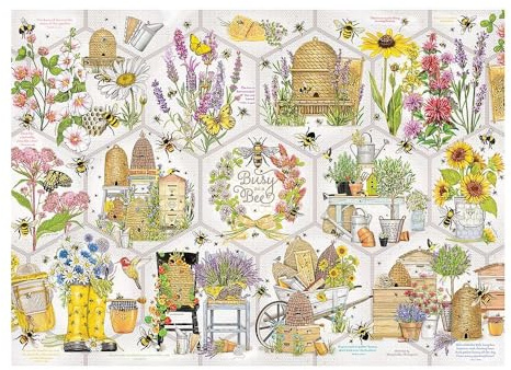 Fleissige Bienen Collage 500 Teile