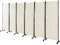 COSTWAY 6 Panel Folding Room Divider, Rolling Wall Privacy Screen Protector with Wheels, Freestanding Paravent Partition Separator for Living Room, Bedroom and Office, 335 x 172cm (White)