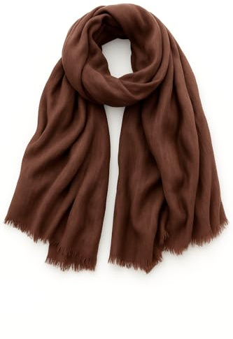 KARMA.DIEM Premium Hijab – Weiches & Leichtes Kopftuch für Damen | Satin-Soft & Atmungsaktiv | 180×65 cm – Ideal für Alltag, Reisen, Ramadan, Eid al-Fitr & Eid al-Adha - Erdbraun