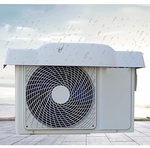 BPILOT Couvercle du Climatiseur for Les Unités Extérieures- Durable Imperméable Couverture PVC AC, Anti-UV Fenêtre Couvercle De L'unité AC avec Fil d'acier À Vent for Mini Pompe À Chaleur Divisée (Co