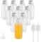 60ml Small Shot Bottles with Lids 16PCS Mini Plastic Bottles Small Juice Bottle Reusable for Alcohol, Juice, Beverages and Various Seasoning Powders