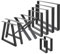 ML-Design 2er Set Tischbeine 70 x 72 cm, Anthrazit, pulverbeschichteter Stahl, Vierkantprofilen, Industriedesign, Metall Tischkufen Tischuntergestell Tischgestell Möbelfüße, für Esstisch, Schreibtisch