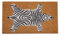 Baroni Home Fußmatte für den Eingangsbereich aus Kokosfaser, handbemalt, 70x40 cm, Fußmatte für den Eingangsbereich, leicht zu reinigen und super langlebig (Zebra-Fell)