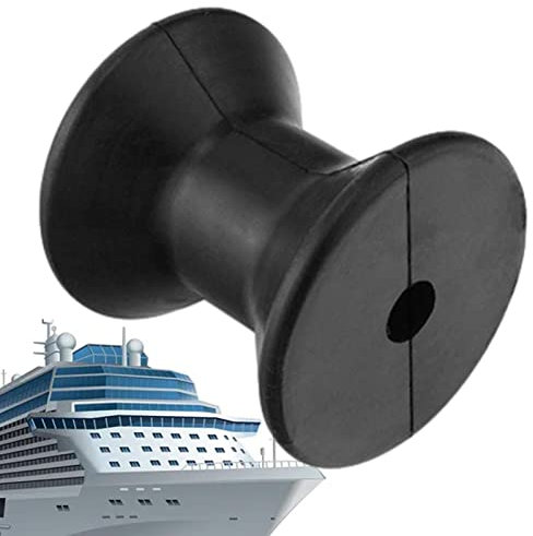 Moxeupon Rouleau De Remorque De Bateau Robuste, Support De Treuil De Remorque De Bateau Robuste Quille en Caoutchouc pour Arrêter Le Bateau, Rouleau De Quille pour Remorque 3-Pouces