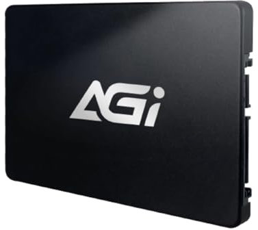 AGI AI238 4TB 2.5 Hard Disk Interno SATA III 6GB/s SSD, 3D NAND, SLC Cache, Velocità di lettura fino a 550MB/s, Compatibile con Laptop e Desktop Computer (PC), 7mm (0.28) - Nero