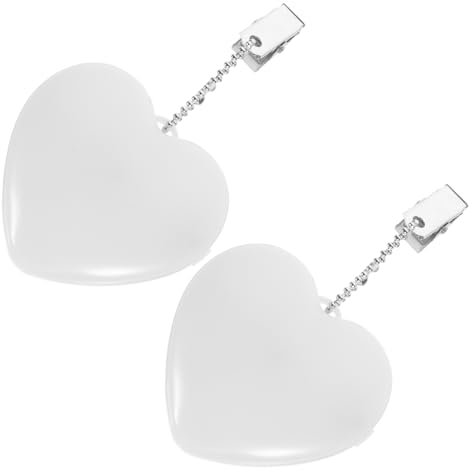 Gadpiparty 2 Stk Herz-Nachtlicht ideas geschenkidee für reisende Nachtlicht für Mädchen Tisch Neonlicht für Schlafzimmer Sensor Taschenlampen handtasche Leselicht Nacht Lichter Weiß