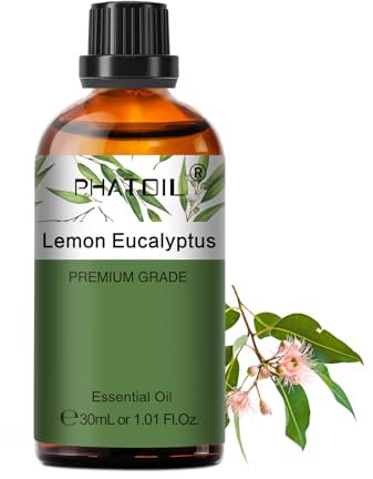 PHATOIL Zitroneneukalyptusöl Ätherisches Öl Reine 30ML, Ätherische Öle für Diffuser Erstklassige Qualität, Aroma Duftöl Zitrone Eukalyptus Öl für Kerzen, Duftlampe, Luftbefeuchter