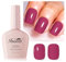 Imtiti Smalto gel rosso melanzana, 1 pezzo di smalto gel rosso porpora, smalto gel UV LED, lunga durata, nail art manicure fai da te a casa per l'autunno e l'inverno (10 ML)