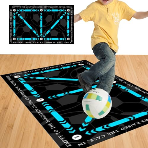Mineup Fussball Matte, 40x60cm Fußball Trainingsmatte, Fussballmatte Training, Fußball Schritt Trainingsmatte, Ballkontrolle Trainingsmatte, Fußballmatte Fussball Trainingszubehör Für Jugendliche