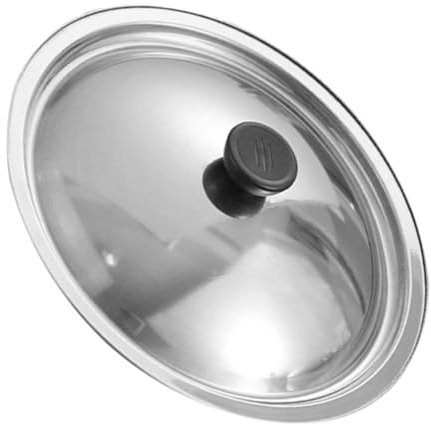 Cabilock Kochtopfdeckel Edelstahl Pfannendeckel Ersatzdeckel Für Pfanne 22cm Vielseitiger Topfdeckel