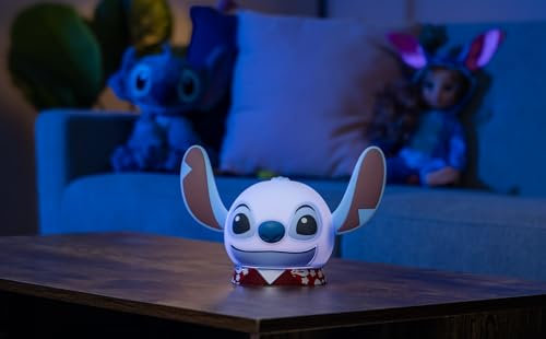 Disney Lilo and Stitch Squish Light, Nachtlicht für Kinder, USB-Lampe, batteriebetrieben, dimmbar, ideal für Schlafzimmer, Spielzimmer, Wohnzimmer und mehr, 83063