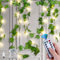 GGII 10M 100 LED Lichterkette Efeu Künstlich USB, 8 Modi Wasserdicht Lichterkette Mit Fernwirktechnik & Blumengirlande Hängend Pflanzen Für Innenberei,Party