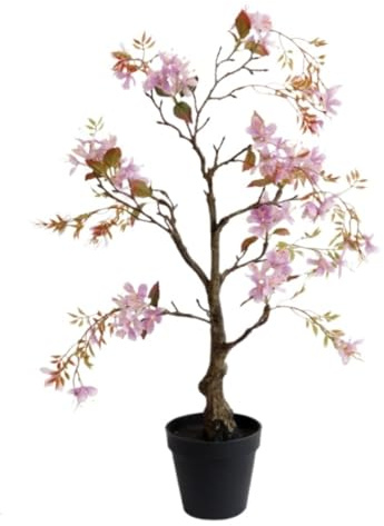WOTZOV Artificial Tree Plants Artificial Begonia Tree Faux Plastic Plant For Indoor Outdoor Home Office Decor Decoration Artificial Tree,A-65cm