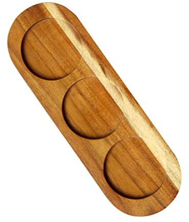 SOLUSTRE Posavasos De Madera Bandeja para Copas Decoración Bar Resistentes Elegantes