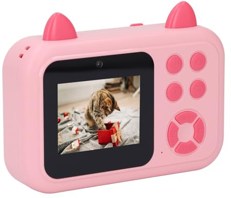 Thermale Druckkamera 2.4 I SC HD -Foto Videoaufnahme SM Kids Digitalkamera für Fotografie Unterhaltung Red HD -Druck Camerasm Digital Kamerathermale Druckkameraphoto Video (Blue) (Rosa)