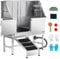VEVOR Baignoire de Chien Acier Inoxydable, Baignoire de Toilettage pour Animaux de Compagnie 127 cm Station de Lavage Chat, avec Rampe, Panneau Filtre à Eau, Robinet, Pommeau de Douche, Porte Gauche