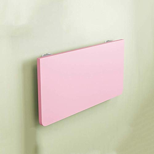 JCPQDWTD Mesa abatible de Pared Rosa para Comedor, Escritorio de Ordenador para Espacios pequeños, 90 x 50 cm