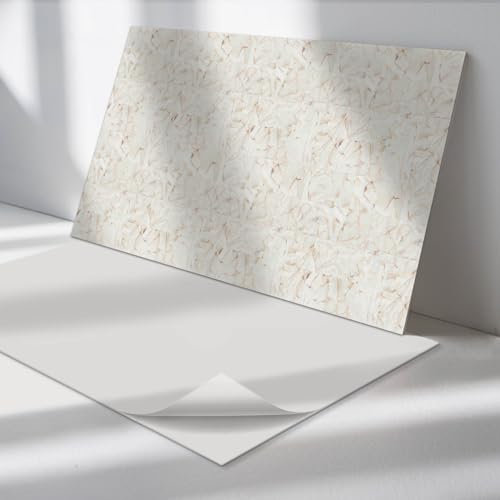 Pannelli Rettangolari PVC 120x60cm Impermeabile Fondo Protettivo Cucina Design Aspetto Moderno Autoadesivo Paraspruzzi Facile da Pulire Durevole - Modello di piastrelle di marmo
