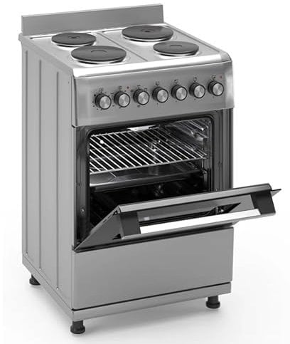 Ferre F6TX04EF-IN - 60cm Freestanding Electric Cooker With Turbo Fan - Thermostat - Stainless Steel