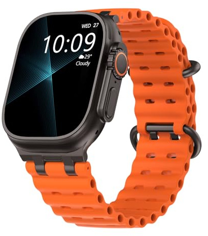 TiMOVO Cinturino Ocean Compatibile con Apple Watch Ultra 3/2/1 da 49 mm, Cinturino Sportivo Traspirante con Connettore in Metallo Migliorato per Uomo e Donna