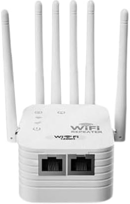 Lunaobrik WLAN-Extender, Signalverstärker, sicherer Hochgeschwindigkeitsverstärker, WLAN-Reichweitenverlängerung und Signalverstärker, für Zuhause, Innenbereich, Büro, Wohnzimmer, Schlafzimmer