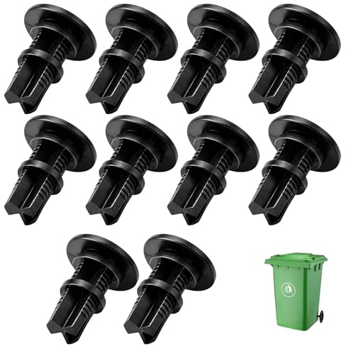 10pcs Wheelie Bin Lid Hinge Pins, Wheelie Bin Lid, Suitable for Household Wheeled Garbage Bin Maintenance, Compatible with Multiple Types of Bin Covers