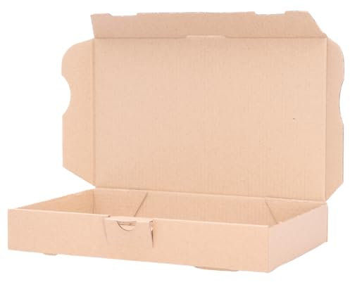 verpacking Maxibriefkartons 180 x 100 x 30 mm Maxibrief MB-0 Braun Versand Post Faltschachtel (Innenmaß 176 x 96 x 27 mm) Versandschachtel Büchersendung (500 Stück)