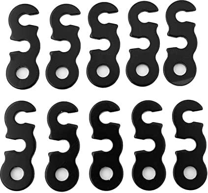Zeltleinenspanner Schnurspanner Seilspanner Guyline Cord Zelt Wind Seil Schnalle Guyline, 10 Wind Seil Schnallen Aluminiumlegierung Guyline Schnurversteller f¨¹r Cam