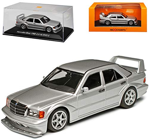 Mercedes-Benz C-Klasse 190E W201 2.5-16V Evolution II Silber Metallic 1982-1993 1/43 Minichamps Maxichamps Modell Auto
