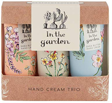 Heathcote & Ivory In The Garden Hand Creams Trio in Gift Box | Shea Butter & Essential Oils | Cruelty Free & Vegan Friendly | Travel Friendly Sizes | 3 x 30ml