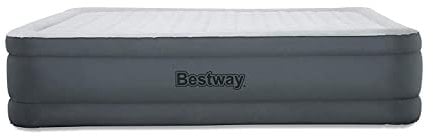 Bestway® 80 x 60 x 18/2.03m x 1.52m x 46cm Fortech Airbed Queen Snugable Top Built-in AC Pump