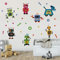 Runtoo Wandtattoo Roboter Wandsticker Wandaufkleber Kinderzimmer Babyzimmer Klassenzimmer