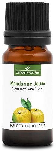 MANDARINE JAUNE (Citrus Reticulata Blanco) BIO - 10mL - Huile Essentielle de Qualité Premium - 100% Pure, Naturelle, chémotypée et intégrale