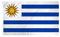 Stormflag Uruguay Flagges (90cmx150cm) Polyester Pongee 90g mit Ösen mit Doppelnadel genäht.