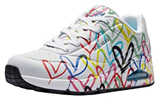 Skechers Uno Diffondere L'amore, Scarpe da ginnastica Donna, Bianco, 41 EU