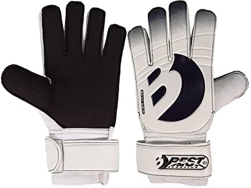 BEST SPORTING Torwarthandschuhe Best Grip I rutschfeste Fußballhandschuhe aus PU-Schaumstoff I Handschuhe Fußball Gr. 9 I hochwertige Tormannhandschuhe I schwarz - weiß