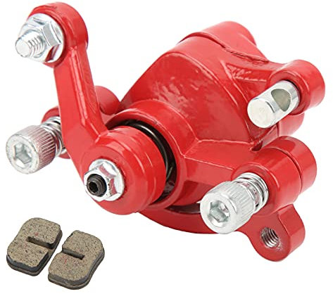 Bremssattel hinten, Scheibenbremssattel, Qiilu Scheibenbremssattel Hinten mit 2 Bremsbelägen Stahllegierung Ersatz für Motovox MBX10 MBX11 MBX12 Mini Bike Moto MM-B80