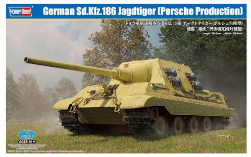 Hobby Boss 384564-1/35 Sd.Kfz. 186 Jagdtiger, Porsche - Maßstab 1:35