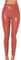 Koucla Leggings Damen High Waist Lederlook Lack Optik Hose (XL, Braun)