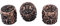 Guyker 3Pcs Guitar Bass Knobs with 6mm Dia. Shaft Pots - Cavel Five Pointed Star Surface Skull Retro Style Tone Volume Control Potentiometer Knob for Electric Guitar Bass (CKB008, Antique Bronze)