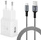 Chargeur Rapide Adaptateur et Câble USB de Type C en Nylon de 2 m KAIMENGLONG Fast Charge 3.0 Câble de Charge Rapide Compatible avec Samsung Galaxy S20/S10/S9/S8/Note 20/10/9/8, Z Flip3, Google Pixel