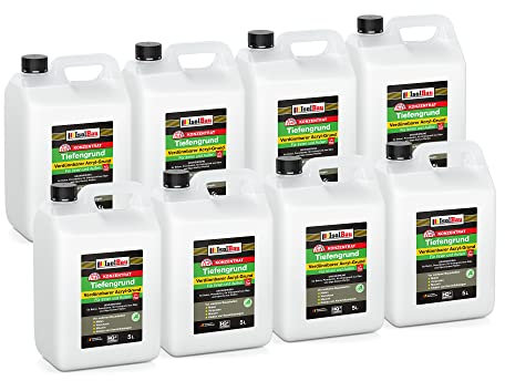 Isolbau 40 L Tiefengrund Konzentrat 1:4 - Verdünnbarer Acryl-Grund, Haftgrund für Innen & Außen - Grundierung für Beton, Putz, Gips uvm