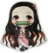 SPIRTUDE Anime Nezuko Plüschkissen Kamado Nezuko Wurfkissen, Cartoon-Plüschpuppe, Spielzeug, Dekoration, Kissen, 40 cm (Nezuko)