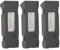 Focket RC Drone Battery, Professional 3pcs 3.7V Lithium Battery Drone Lipo Replacement Battery with 3 in 1 Charging Cable, RC Quadcopter Drone Battery for E58 L800 JY019 S168 RC Aircraft (850mah)