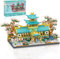 Chinese Classical Garden Building Blocks, 2350 Pcs Chinese Architecture Creative Micro DIY Bricks Model Toy, Sakura Botanical Collection Building Set for Adults, NOT Compatible with Major Brands