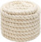 Abio Baumwollseil 8mm 50m Weiß Seil Kordelband Makramee Garn Tau Baumwollkordel Baumwollschnur Kordel Tauseil Boho Deko Baumwollschnur Dekoration Garten Balkon Haus Rope Cotton 8mm 50m