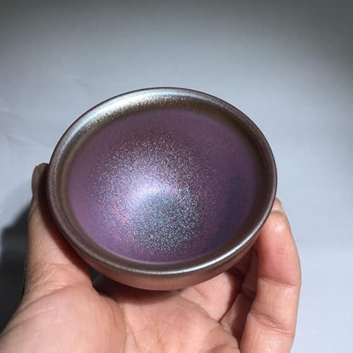 umsl 50ml Kleine Tassen Farbe Tenmoku Teetasse Natürlicher Ton und Erz Chinesisches Traditionelles Kungfu-Teegeschirr im Ofen gebrannt