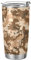 FJAUOQ Tumbler Desert Camo Isolierte Kaffeetasse Getränkebehälter Reisebecher mit Strohhalm und Deckel Doppelwandiger Edelstahl 20oz BPA-frei für Sport, Schulanfang